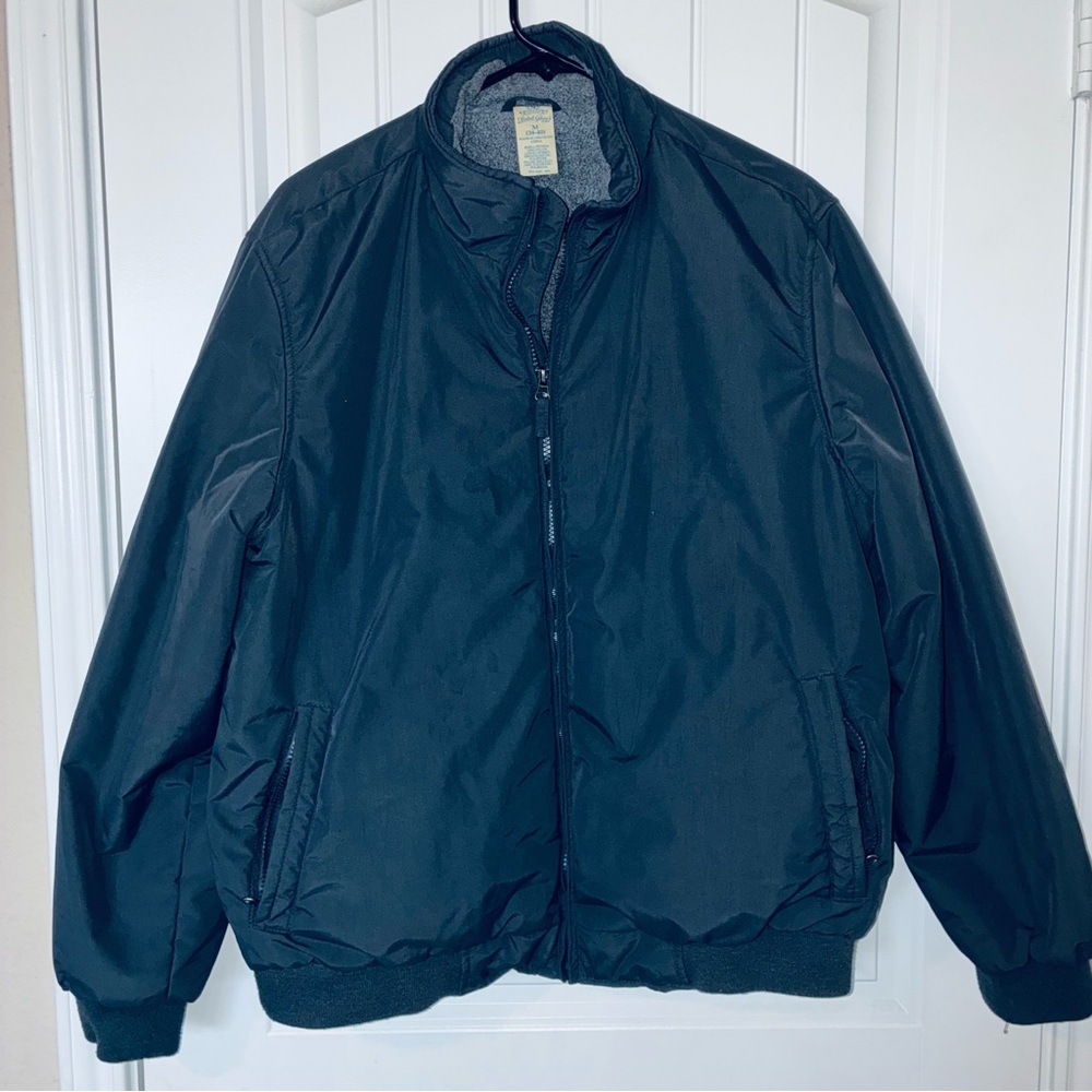 🔥🔥 Faded Glory Men's Dark Navy Blue/ Gray Windbreaker